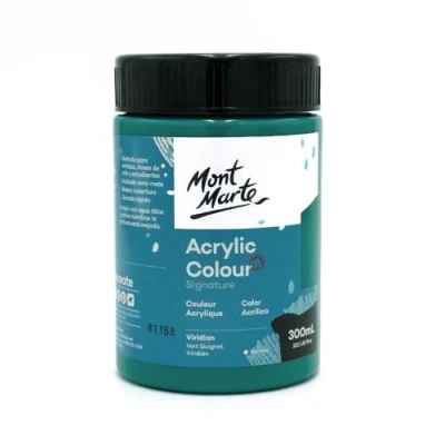 Image of MONT MARTE MSCH3025 Viridian Acrylic Paint 300ml
