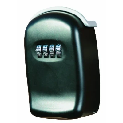 Image of Phoenix Safe Company KS0001C Key with Combination Lock High Strength Cast Alloy Holder Wall Mounted Scratch Resistant Black Finish 0.4kg