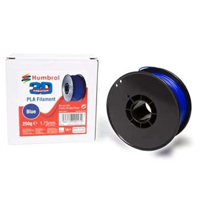 Image of Humbrol AG9176 Blue PLA Filament 3D Printer Spool, 1.75mm Flexible PLA, Printing &amp; Scanning Accessories Replacement Materials for AG9172 Creator