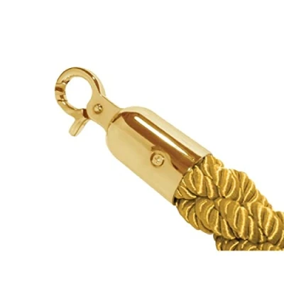 Image of Bolero Barrier Rope 1500X32mm Brass Crowd Control Divider Posts Stands