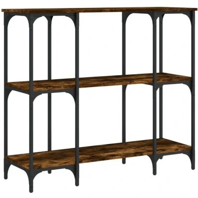 Image of vidaXL Console Table Smoked Oak 102x35x90 cm Engineered Wood