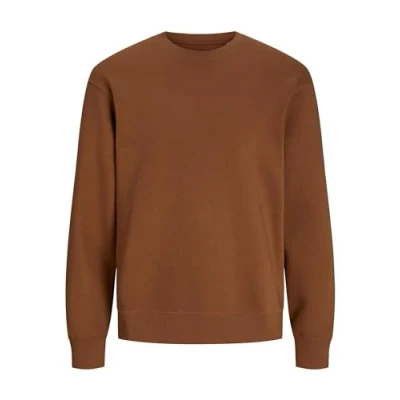 Image of JACK &amp; JONES Men&#039;s Jjestar Basic Sweat Crew Neck Noos Sweatshirt, Mocha Bisque, S