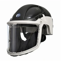 Image of Pf3000 Hard Hat (Black) Papr Clear Visor P3