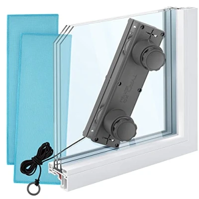 Image of Tyroler Magnetic Window Cleaner for Double Glazing The Glider R3 AFC Magnet Cleaners Fits 2 32mm Sizes Adjustable Force Magnet, Sided