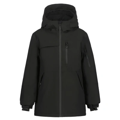 Image of Icepeak Lamar JR Unisex Ski jacket for kids, Size: 7 8y, Black