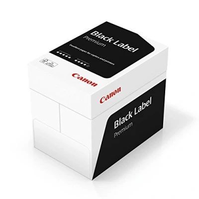 Image of Canon Black Label Premium FSC A4 80gsm (5 x pack 500 sheets) White Copier, Laser, Inkjet Paper, 96603554