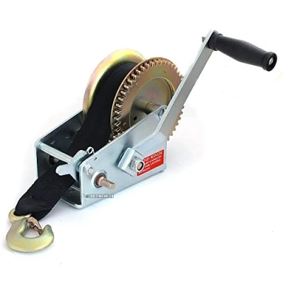 Image of 2000lb Hand Boat Winch with 8m Webbing Strap