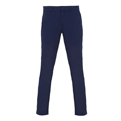 Image of Asquith &amp; Fox Womens/Ladies Casual Chino Trousers (Navy) Size Large