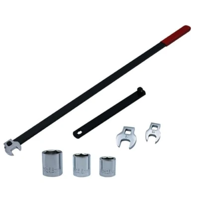 Image of HUANGENG 7Pcs Idler Pulley Adjustment Wrench Belt Tension Tensioning Adjuster Levers Tool Extension Workshop