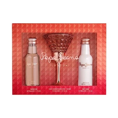 Image of PEPE JEANS For Her Set (EDP 30ml + Shower Gel 50ml Bodylotion 50ml)