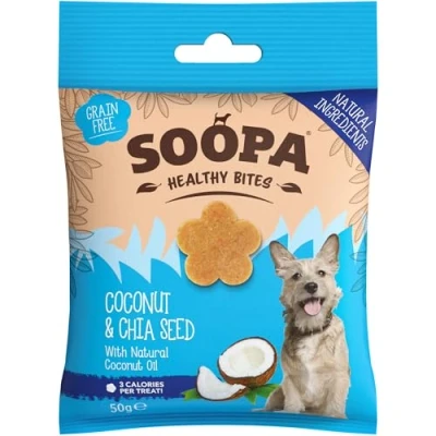 Image of Soopa Coconut &amp; Chia Seed Healthy Bites, 50 g (Pack of 1)