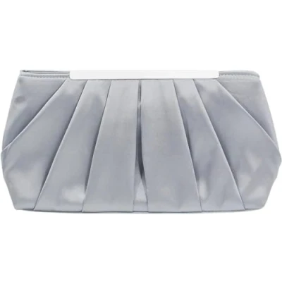 Image of Fioeyr Womens Elegant Pleated Satin Evening Handbag Clutch bag Purse Party Prom