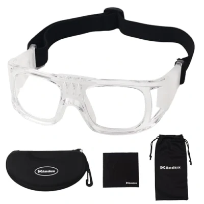 Image of Andux Basketball Soccer Football Sports Protective Eyewear Goggles Eye Safety Glasses LQYJ 01 (White)