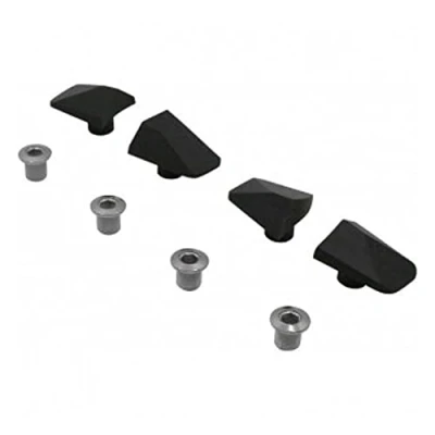Image of Spécialités TA Shimano Ultegra 6000 Chainring Bolts &amp; Covers, Pack of 4, Charcoal