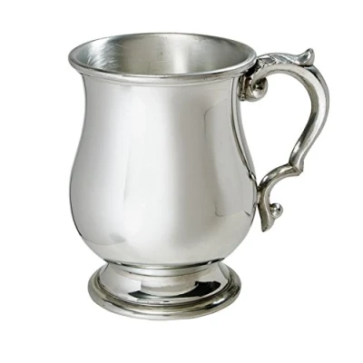 Image of Wentworth Pewter Half Pint Georgian Tankard, Beer Mug