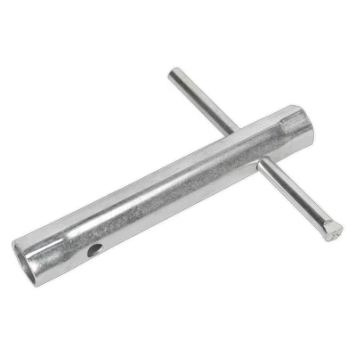 Image of Sealey Double End Long Reach Spark Plug Box Spanner 16/18mm with L Bar