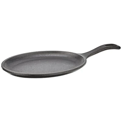 Image of Lodge 25.4 x 19.05 cm / 10 7.5 inch Pre Seasoned Cast Iron Oval Serving Griddle,LOS3