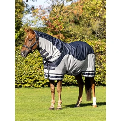 Image of LeMieux Arika Shower Tek Fly Rug Silver 5ft6