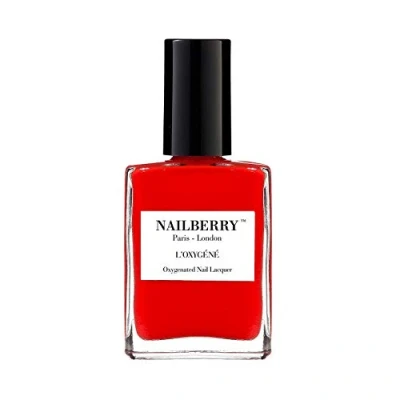 Image of Nailberry L&#039;Oxygéné Oxygenated Nail Lacquer Cherry Cherie, 15 ml Polish for a Healthier Manicure &amp; Long Lasting Colour 12 Free, Vegan, Halal, Cruelty Gluten Free