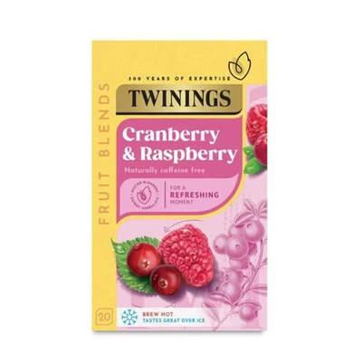 Image of Twinings Cranberry/Raspberry and Elderflower Tea Bags (Pack of 20)