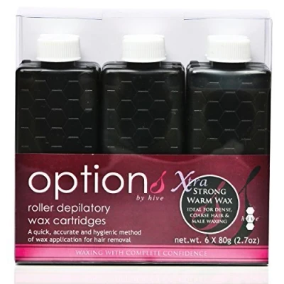 Image of Hive 6pcs Refill Roller Depilatory Roll on Wax Cartridges Strong Warm Creme 80g CODE: HOB6680