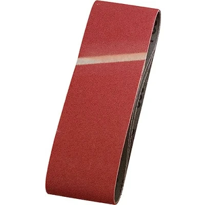 Image of kwb Abrasive Belts 75X510 Mm Made of High Grade Corundum with Grit Size 100, Special Gluing and Flexible Cotton Fabric for Coarse Sanding Wood Metal