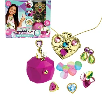 Image of Jewel Secrets Royal Jewellery Set For Dress Up Make your Own Jewellery, Gems Inside Magic Stones