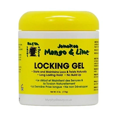 Image of Jamaican Mango &amp; Lime Locking Gel 170g Firm Hold. Soft Finish. no flaking and build up. PARABENS FREE. SUPLHATES PETROLATUM FREE