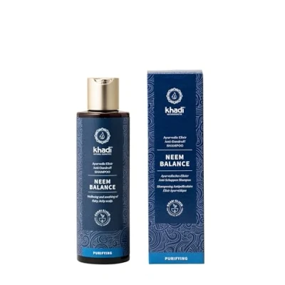 Image of khadi Neem BALANCE Ayurvedic Shampoo, 100% natural, silicone &amp; sulfate free, Against dandruff itching, soothes inflamed itchy scalp, Vegan hair care, Natural cosmetics, 200ml
