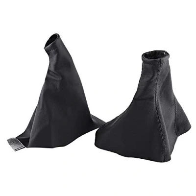 Image of Gear Shift Boot Cover, Car Stick Gaiter PU Leather Dust Cover Protection