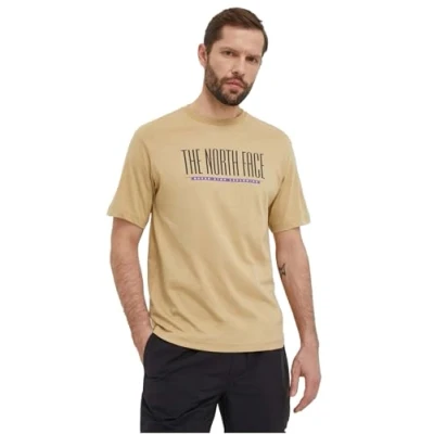 Image of The North Face Est 1966 T Shirt Khaki Stone S