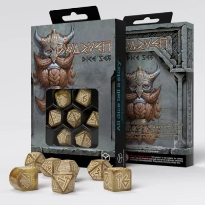 Image of Q Workshop Dwarven Dice Set Gold