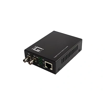 Image of LevelOne GVT 2003 RJ45 to ST Gigabit Ethernet Media Converter, Single Mode Fiber, 1310nm, 20km
