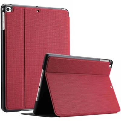Image of ProCase for iPad 9.7 Inch 2018 2017 (6th and 5th Generation) / Air 2 Case, Shockproof Lightweight Slim Protective Folio Cover Red