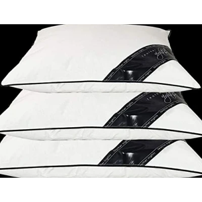 Image of AMBERLINNEN LTD Luxury Duck Feather Cushion Pad Inner Insert,100% Natural Cotton Anti Dust Mite And Down Proof Cover Non Allergenic Machine Washable (22&#039;&#039; x 22&#039;&#039; (55CM 55CM))