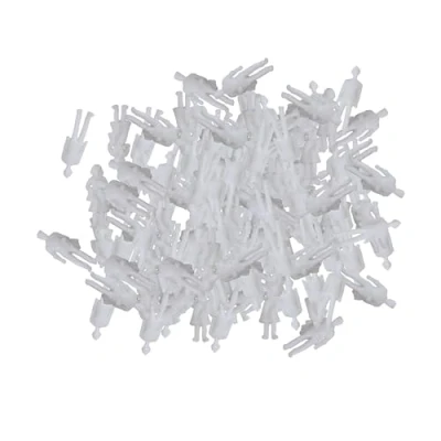 Image of BQLZR New White Unpainted Architectural 1:100 Scale Model Figures Pack of 100