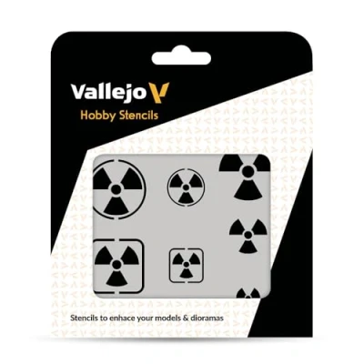 Image of Vallejo Stencils: SF005 Radioactivity Signs