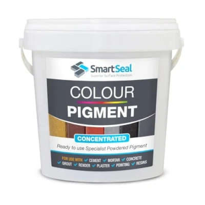 Image of SmartSeal Concentrated Colour Pigment (BRRED 30g) Ready to use Powder Perfect As Cement Dye, Mortar Concrete Grout, Render, Plaster, Pointing &amp; Resins