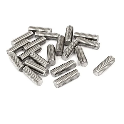 Image of Sourcingmap M8 x 25mm 1.25mm Pitch 304 Stainless Steel Fully Threaded Rods Bar Studs 20 Pcs