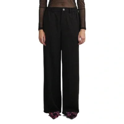 Image of PIECES Women&#039;s Pccamil Hw Wide Pant Noos, Black, S / 32L