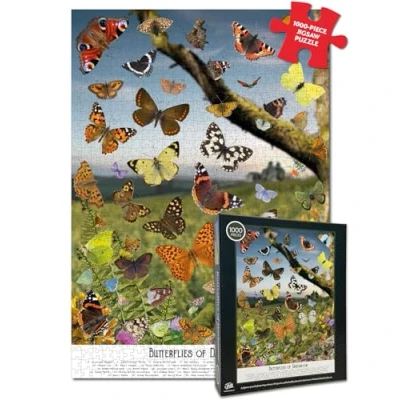Image of Butterfly Puzzle for Adults 1000 Piece Discover Butterflies of Dartmoor National Park A Jigsaw Art Lovers