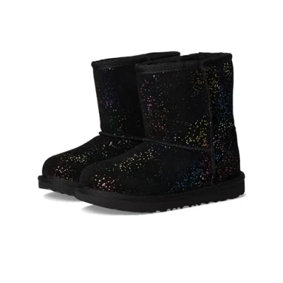Image of UGG Classic II Shimmer Sky Fashion Boot, Black/Rainbow Metallic, 11 UK Child