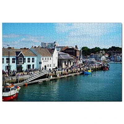 Image of UK England Weymouth Harbour Jigsaw Puzzle for Adults 1000 Piece Wooden Travel Gift Souvenir