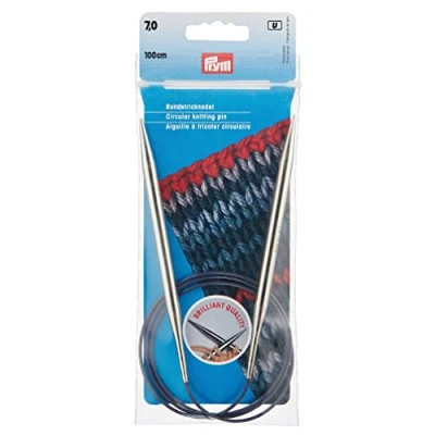 Image of Prym Circular Knitting Needle, Brass, Multi, 7 mm