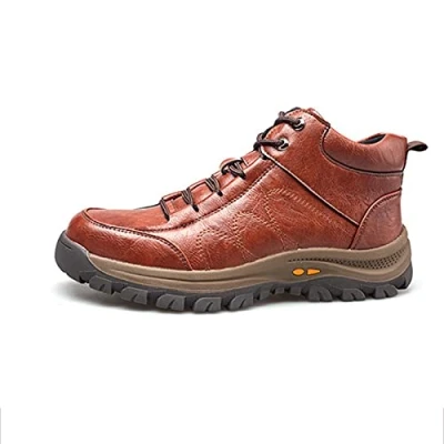 Image of fayengan Unisex Steel Toe Cap Safety Ultra Lightweight Breathable Work Trainer Shoes Sport Sneaker Men Women (Color : Brown, Size 10 UK)