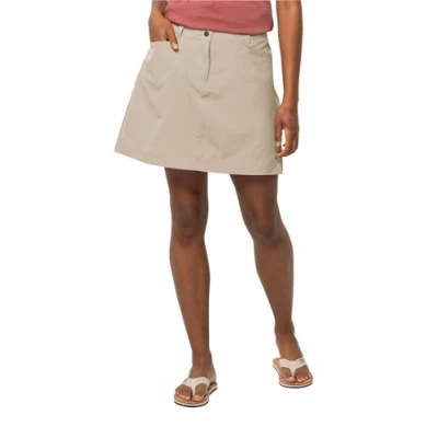 Image of Jack Wolfskin Women&#039;s Sonora Skort Skirt, White Pepper, 6 UK