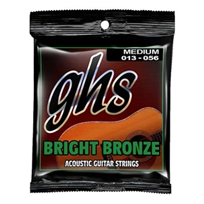 Image of GHS BB40M 13 56 Medium Bright Bronze Acoustic Guitar String Set