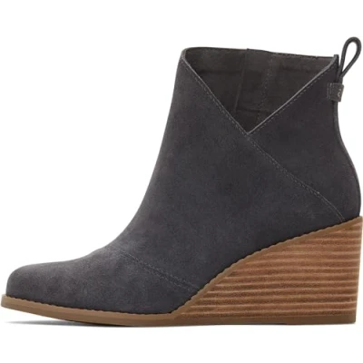 Image of TOMS Women&#039;s Sutton Ankle Boot, Forged Iron Suede, 6.5 UK