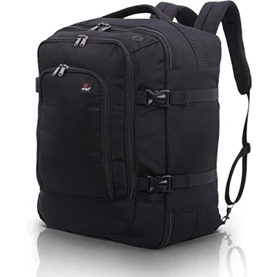 Image of 5 Cities 45x36x20 New and Improved 2024 easyJet Maximum Size Holdall Cabin Luggage Under Seat Flight Bag, Black