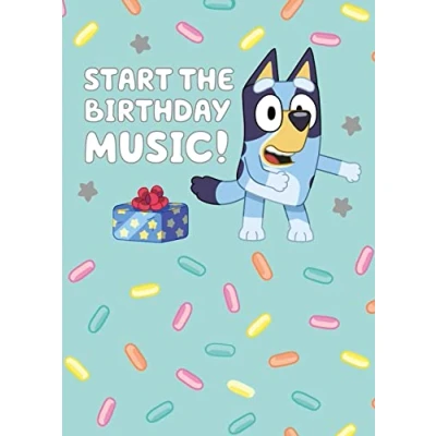 Image of Bluey Birthday Card, Card for Child, Child Happy Bluey, Friend